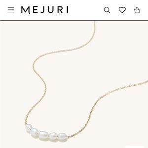 Mejuri organic pearl necklace